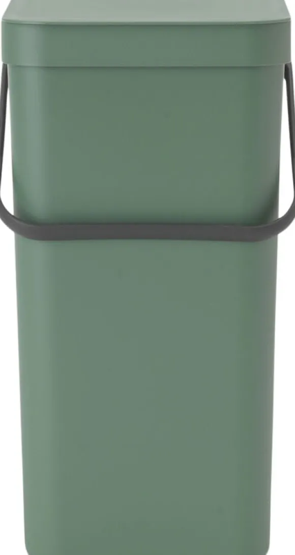 Affaldsspand m/låg sort. kon. 16 lt