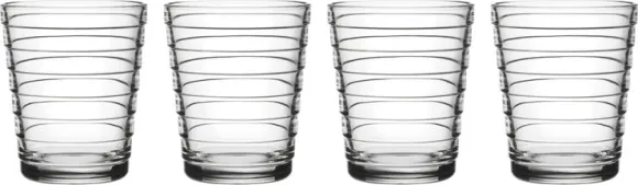 Aino Aalto 22cl glas - klar 4stk