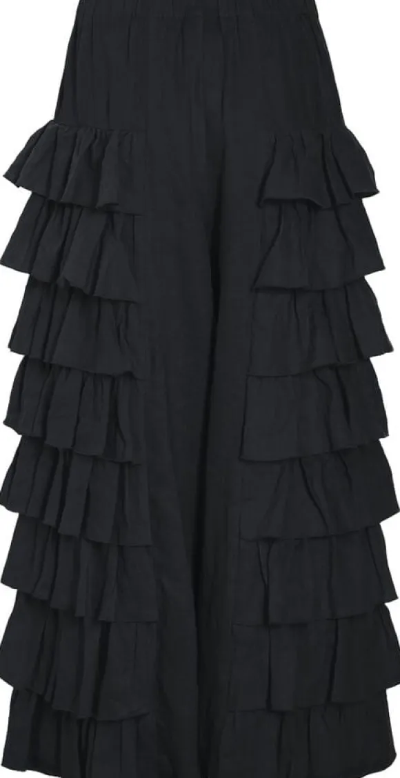 Airy linen flæsebukser