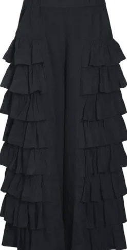 Airy linen flæsebukser