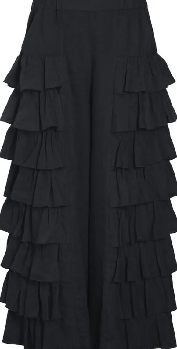 Airy linen flæsebukser