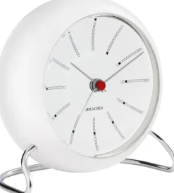 AJ Bankers bordur hvid/hvid, Ø 11 cm, alarm