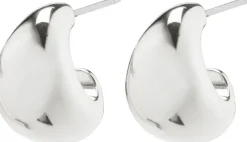 ALEXANE chunky mini hoop earrings silver-plated