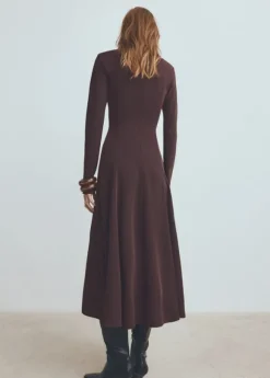 A-line dress with godets