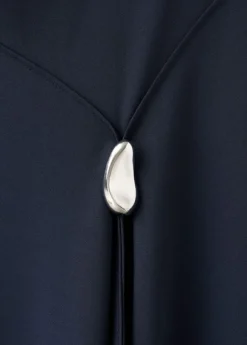 A-line dress with metal embellishme
