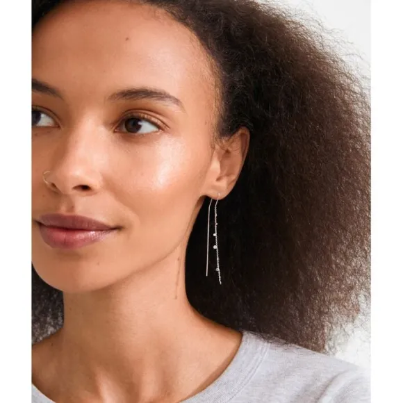 BAYLEN chain earrings silver-plated