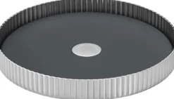 BERNADOTTE WINE COASTER STAINLESS STEEL MIRROR & SILICONE