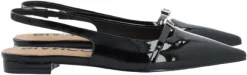 BIABARI Pointy Flat Slingback Faux Leather