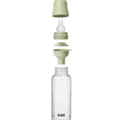 BIBS Baby Bottle Round Silicone 1 pack 270 ml Medium Flow Sa