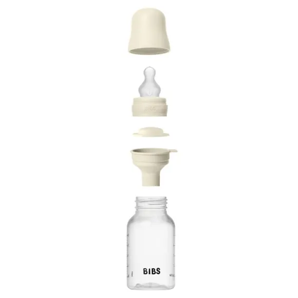 BIBS Baby Bottle Round Silicone 1 pack 150 ml Slow Flow Ivor