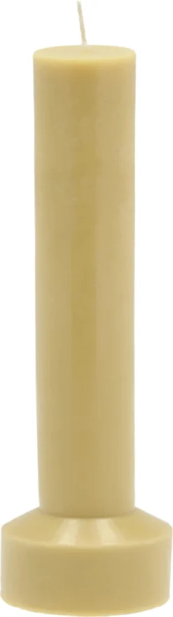 Blockljus Hvils D8 x 23 cm Dusty Yellow Paraffin/Stearin
