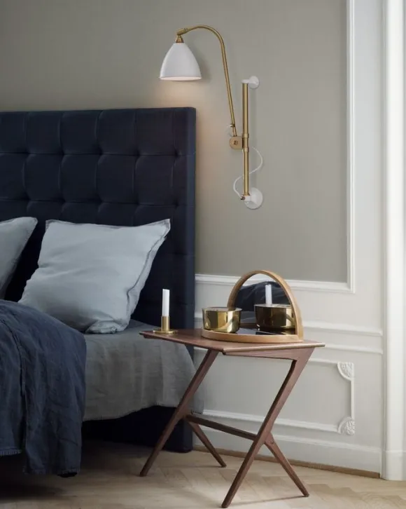 BL5 Wall Lamp - ø16 (Base: Brass, Shade: Soft Black Semi Matt)