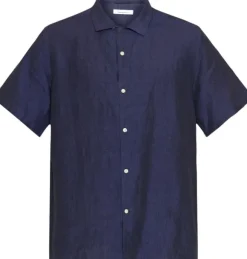 Box short sleeve linen shirt GOTS/Vegan