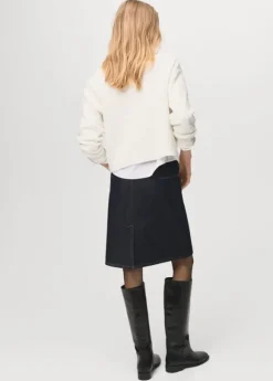 Braided knitted sweater