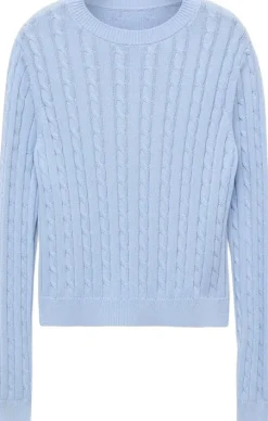 Braided knitted sweater
