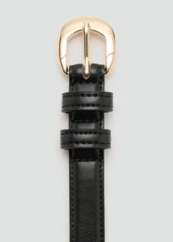 Buckle skinny belt