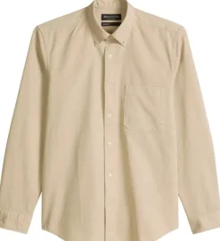 Button down collar, long sleeves, o