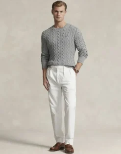 Cable-Knit Cotton Sweater