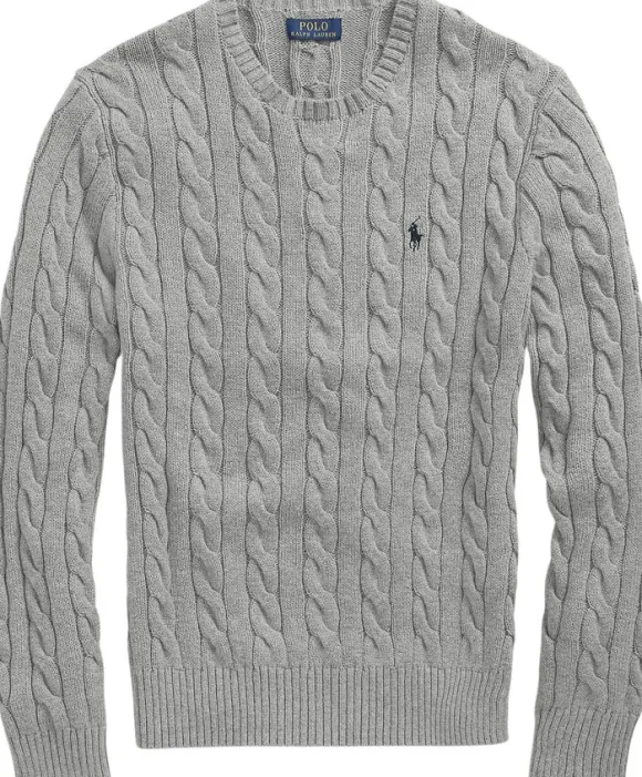 Cable-Knit Cotton Sweater