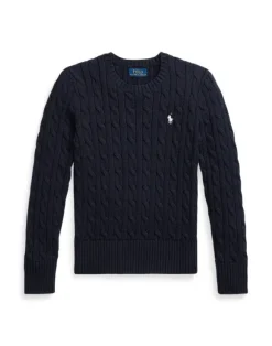 Cable-Knit Cotton Sweater