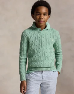 Cable-Knit Cotton Sweater Teens