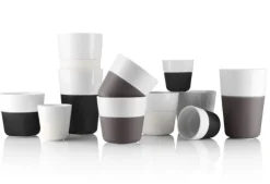 2 Cafe Latte-mugg svart