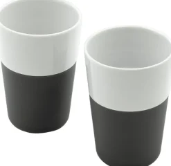 2 Cafe Latte-mugg svart