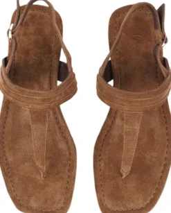 CARINI - SOFT LEATHER SANDAL / RUBBER SOLE