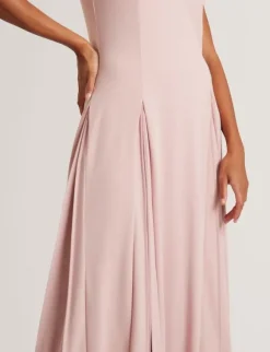 CARNELI Midi Dress With Pleat Detai