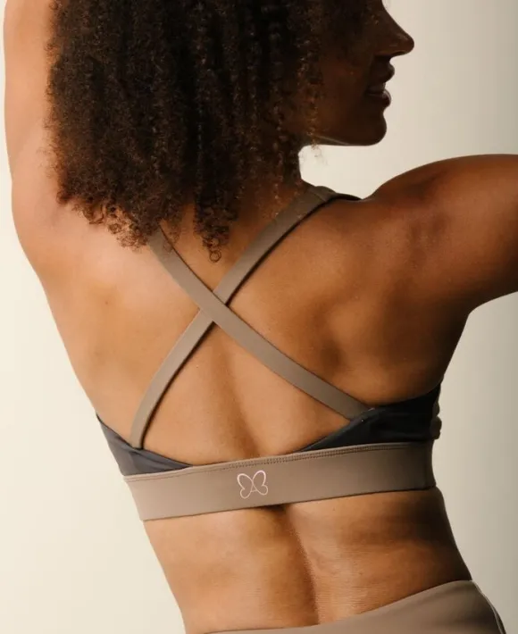 Cartel x Align by Blume cross-over sports top - Hazel
