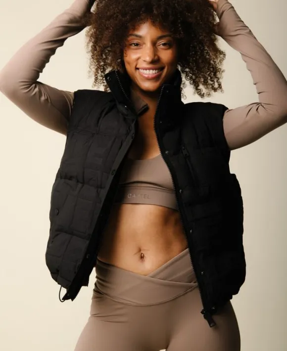 Cartel x Align by Blume puffer vest - Nero