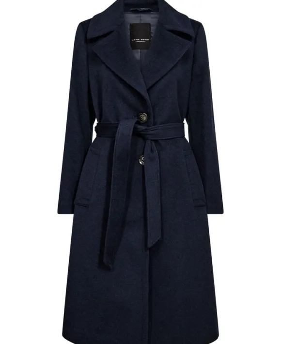 Cashmere Coat W - Clareta Belt Midi