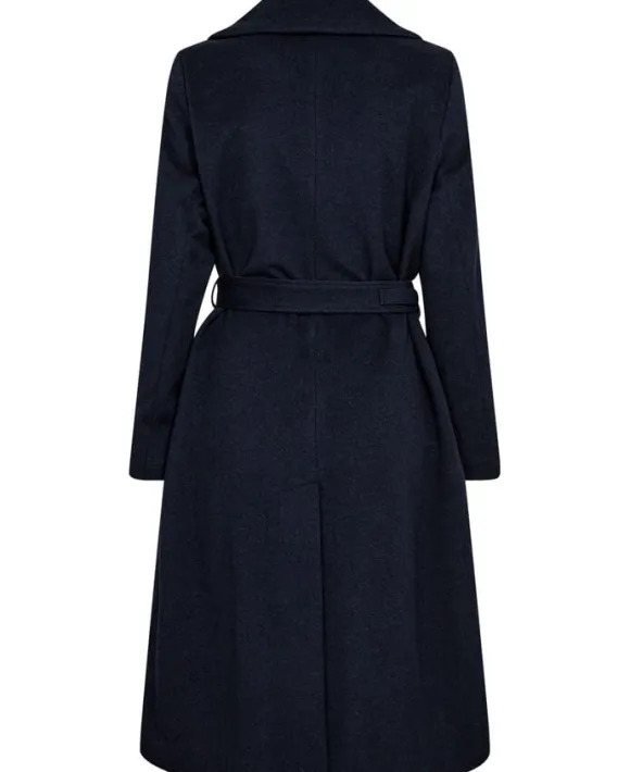 Cashmere Coat W - Clareta Belt Midi