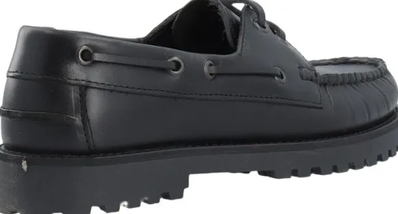 CASLENA Boat Shoe Pull Up Leather