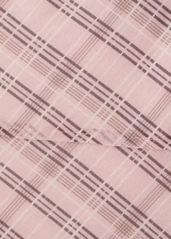 Checked asymmetric skirt
