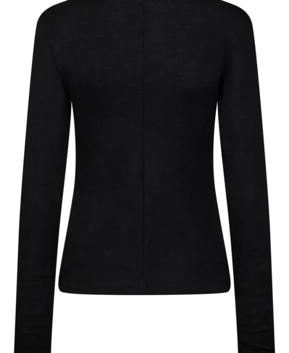 Cilla 16 V-halset bluse - 100% merino wool RWS