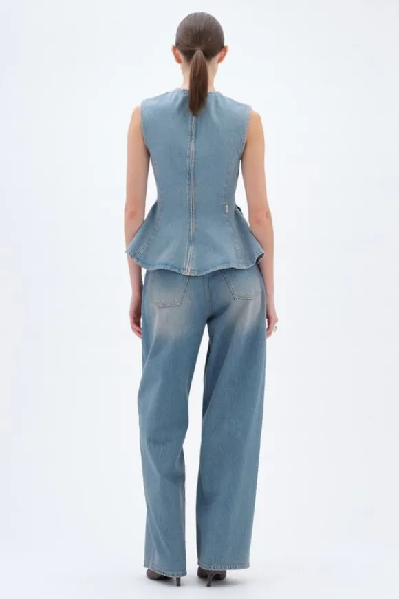 COCOON DENIM PANTS