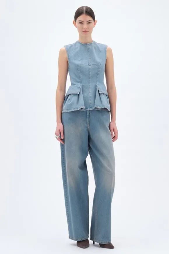 COCOON DENIM PANTS
