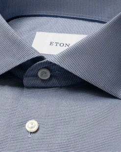 Contemporary Fit Micro Check Twill Shirt