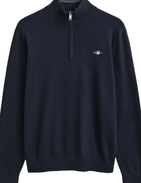 Cotton Half-Zip Sweater