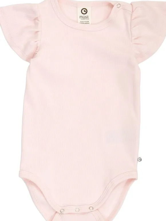 Cozy me rib frill s/s body