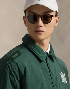 Crest-Print Coach’s Jacket