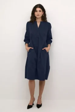 CUANTOINETT 3/4 SLEEVE DRESS