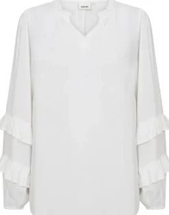 Curvy WA-SIA 38 Bluse Hvid