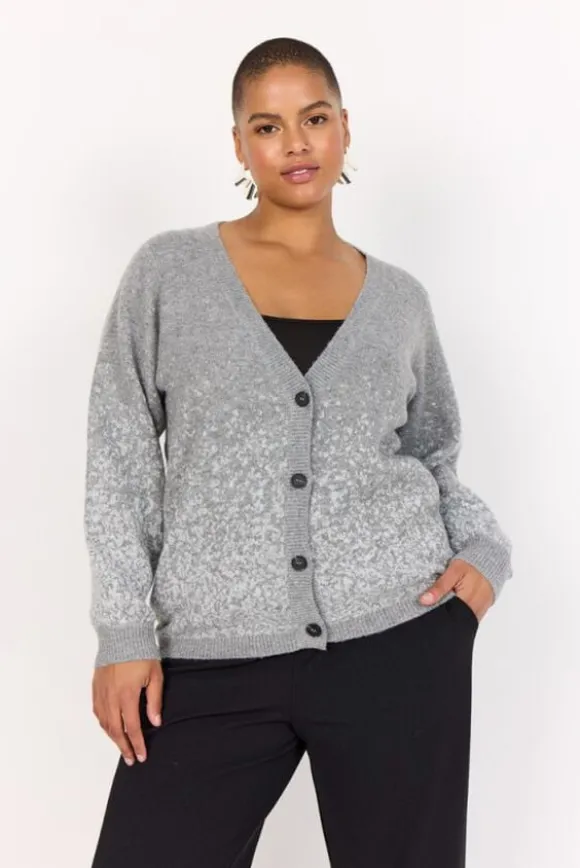 Curvy WA-SYLVA 2 Cardigan Lys grå
