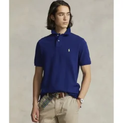 Custom Slim Fit Mesh Polo Shirt