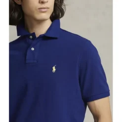 Custom Slim Fit Mesh Polo Shirt