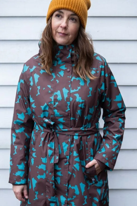 Danelisabeth Raincoat Blue Grey BRAMBLE
