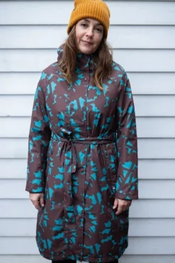 Danelisabeth Raincoat Blue Grey BRAMBLE