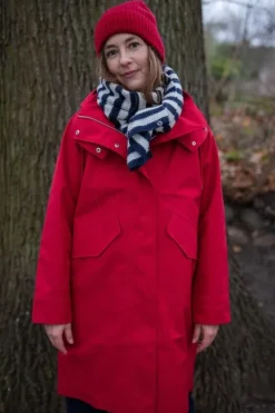 Danewest Wind Rain Parka Dk Red